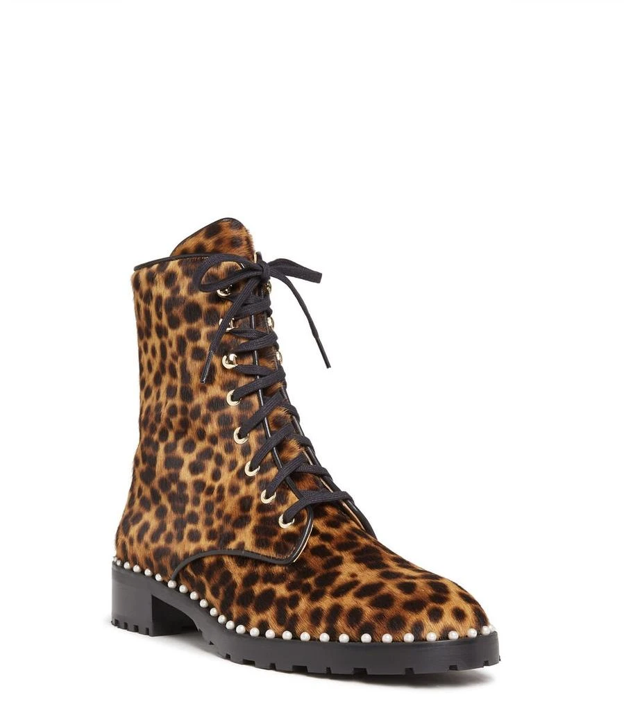Stuart Weitzman Stuart Weitzman Allie Leopard Printed Lace-Up Boots 2