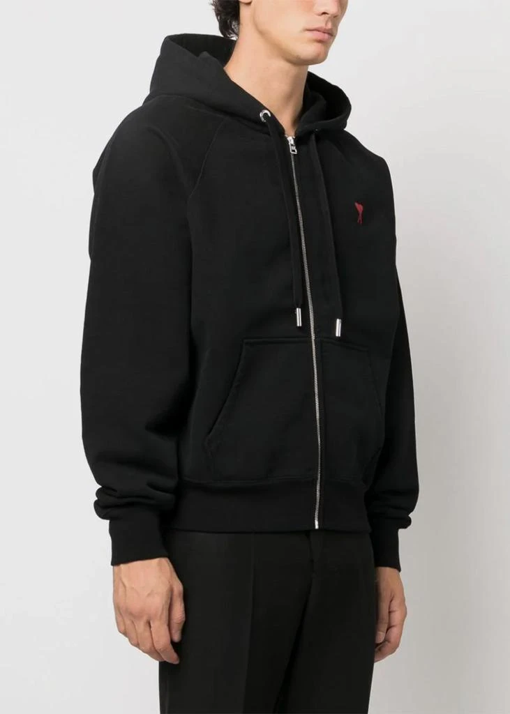 AMI ALEXANDRE MATTIUSSI AMI Alexandre Mattiussi Black Ami De Coeur Hoodie 2