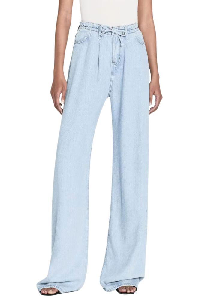 FRAME Frame - Super Drape Drawstring Wide Leg Jeans - Pants