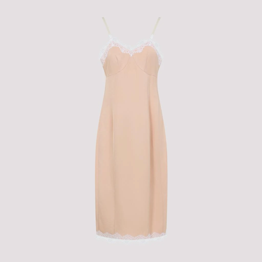 Carven LINGERIE VISCOSE MIDI DRESS 2