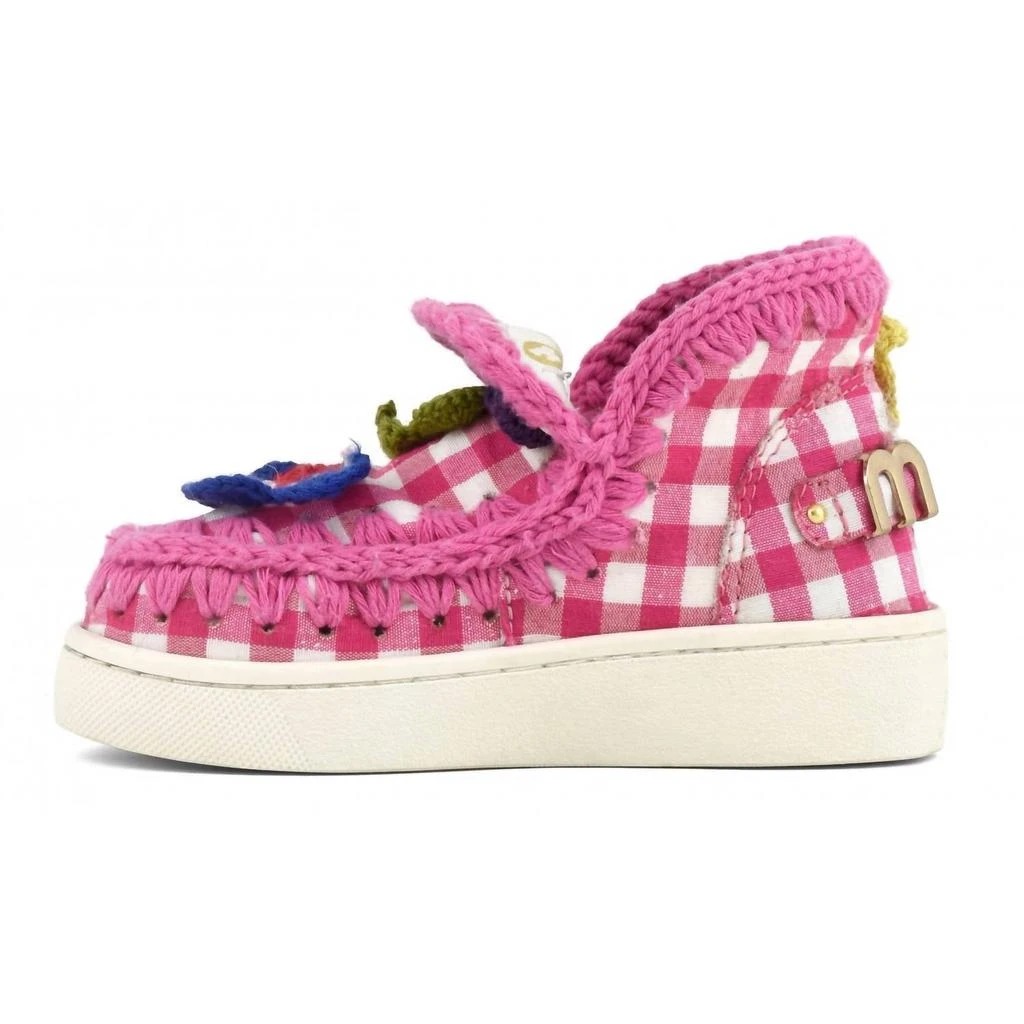 Mou Mou - KIDS SUMMER ESKIMO SNEAKER WITH CROCHET BUTTERFLIES 3