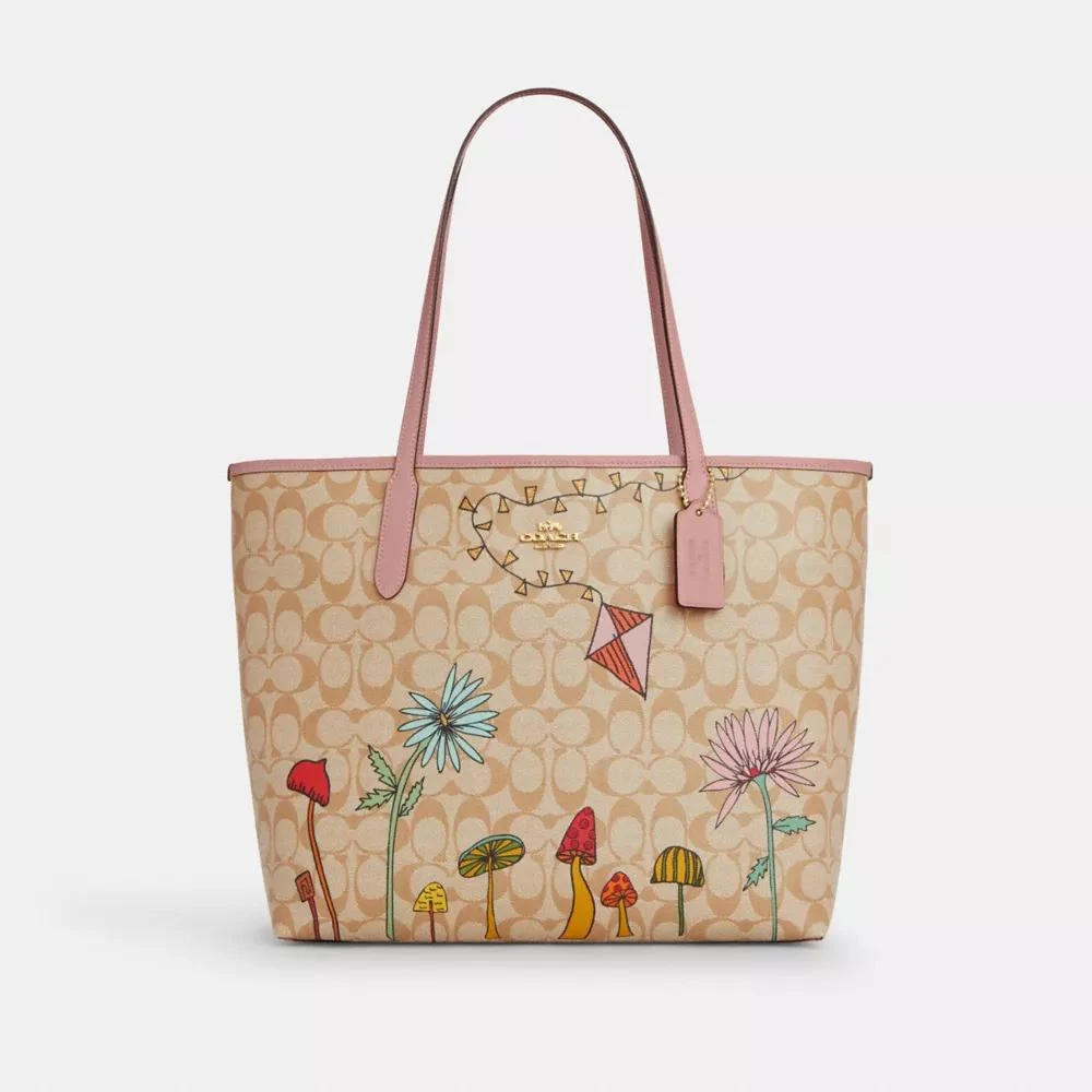 Coach Coach X Observed By Us City Tote Bag In Signature Canvas 1