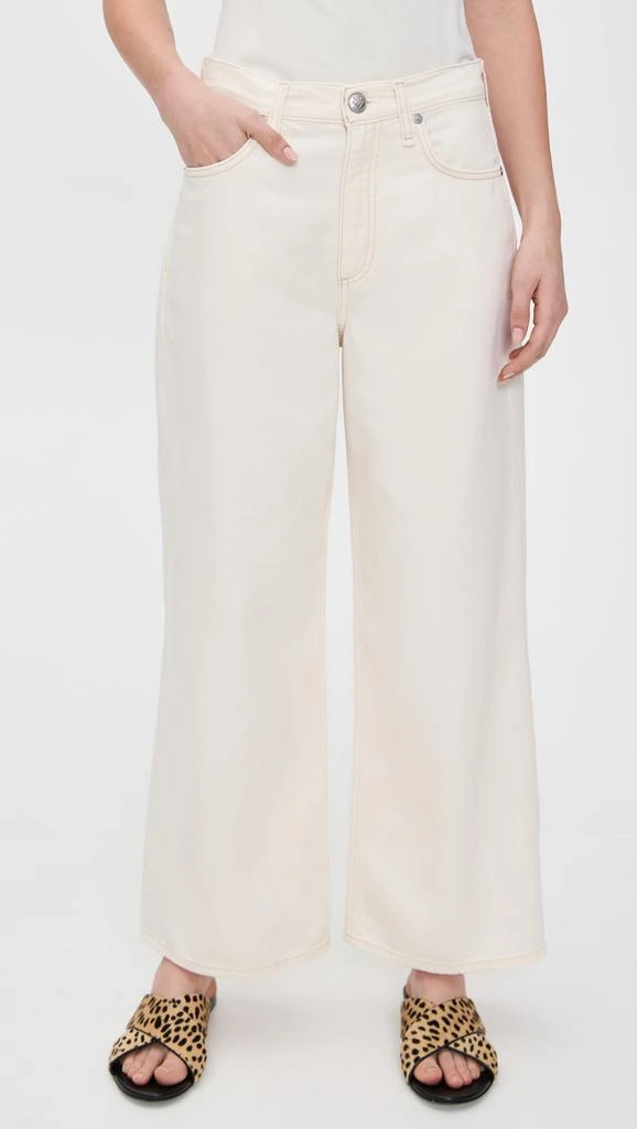 Rag & Bone Featherweight Andi High Rise Wide Leg Jeans 6