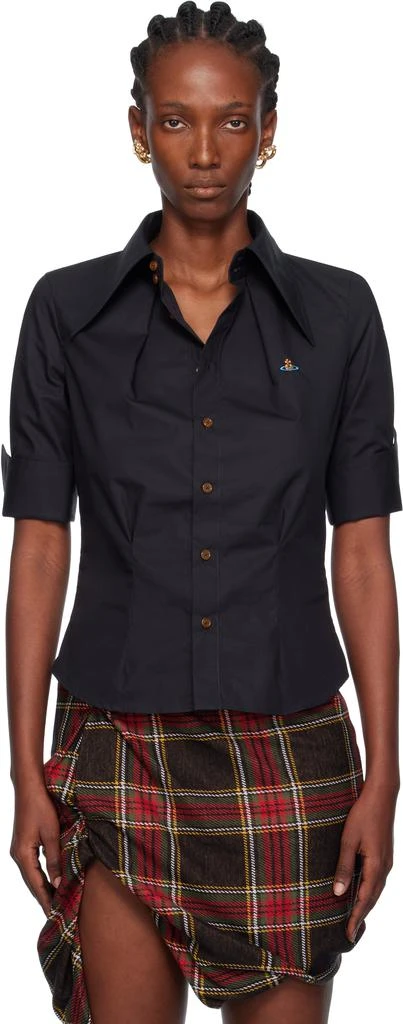 Vivienne Westwood Black Short Sleeve Violin Shirt