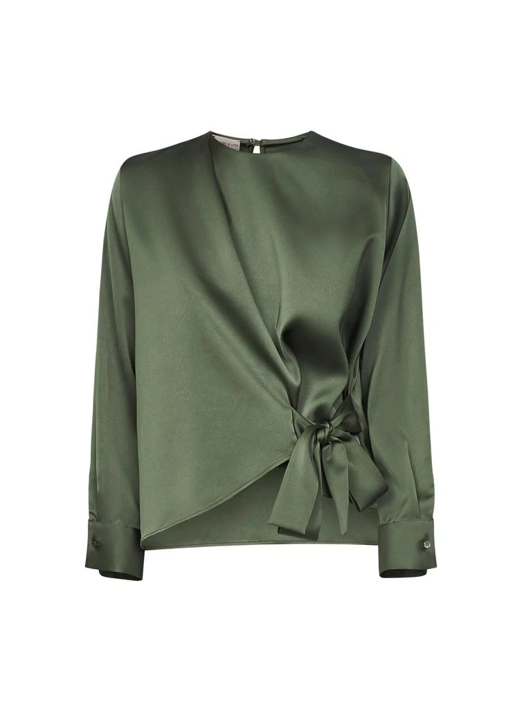 BLANCA VITA BLANCA VITA | Green satin Cesta blouse | Women | 40 1