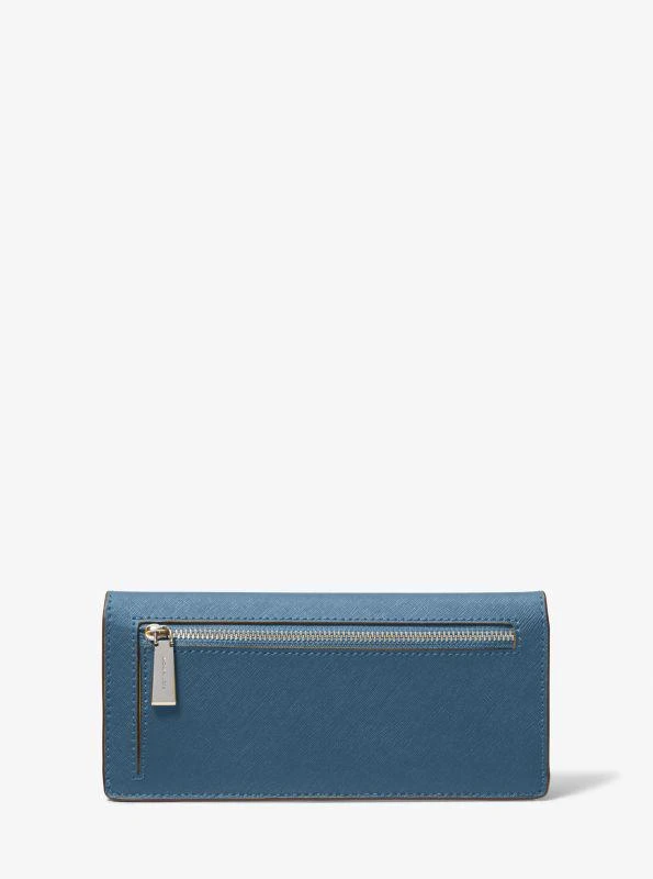 Michael Kors Jet Set Large Saffiano Leather Snap-Front Wallet 3