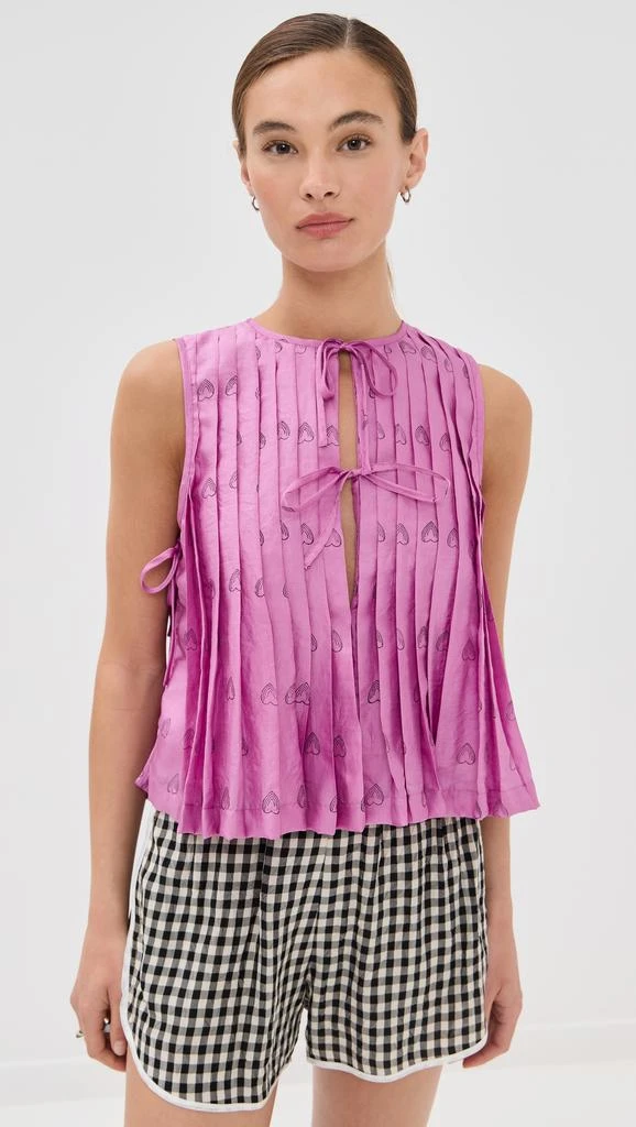 Alix of Bohemia Rhoe Fuchsia Heart Top 7