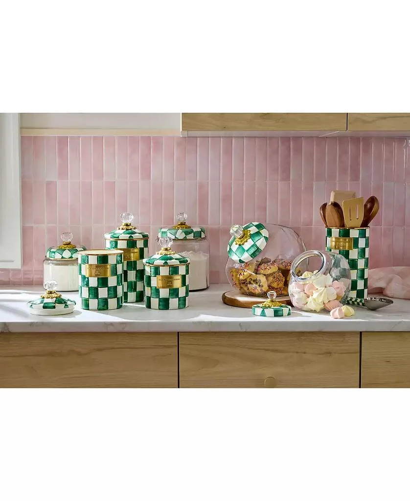 MacKenzie-Childs Emerald Check Large Canister 3