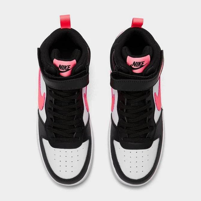 NIKE Girls' Big Kids' Nike Court Borough Mid 2 Casual Shoes 5