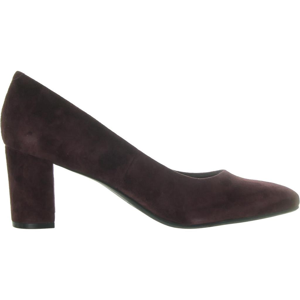 Aerosoles Betsey Womens Round Toe Block Heel Loafer Heels
