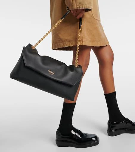 Prada Medium leather shoulder bag 7