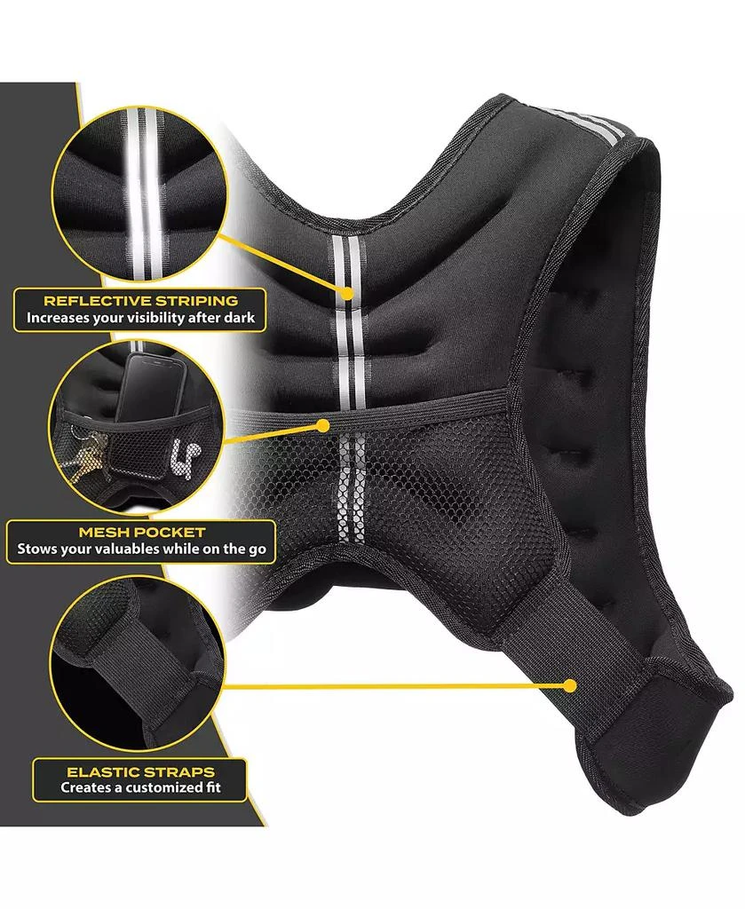 Philosophy Gym Weighted Workout Vest 10 LB, Strength Training Fitness Body Weight Vest 3