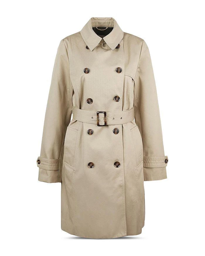 Barbour Greta Short Showerproof Trench Jacket 8