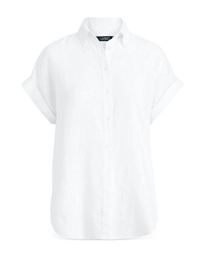 Lauren Ralph Lauren Linen Dolman Sleeve Button Down Shirt 7