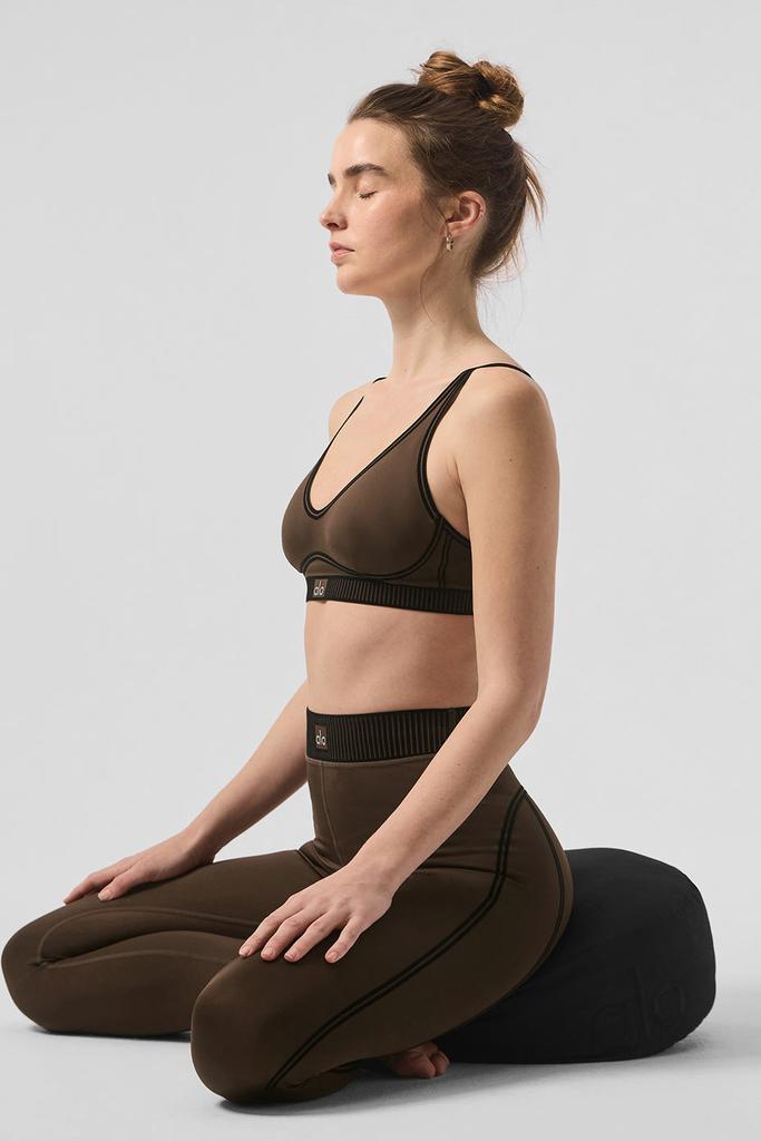 Alo Airlift High-Waist 7/8 Line Up Legging - Espresso - Pants
