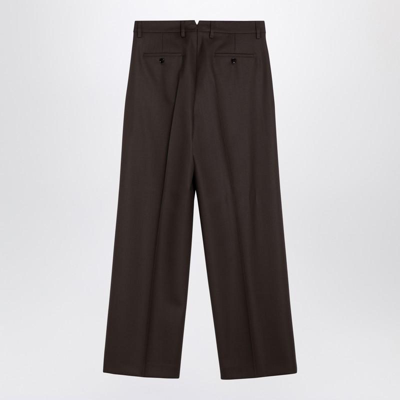 AMI Ami Paris Wide-Leg Trousers In - BeyondStyle