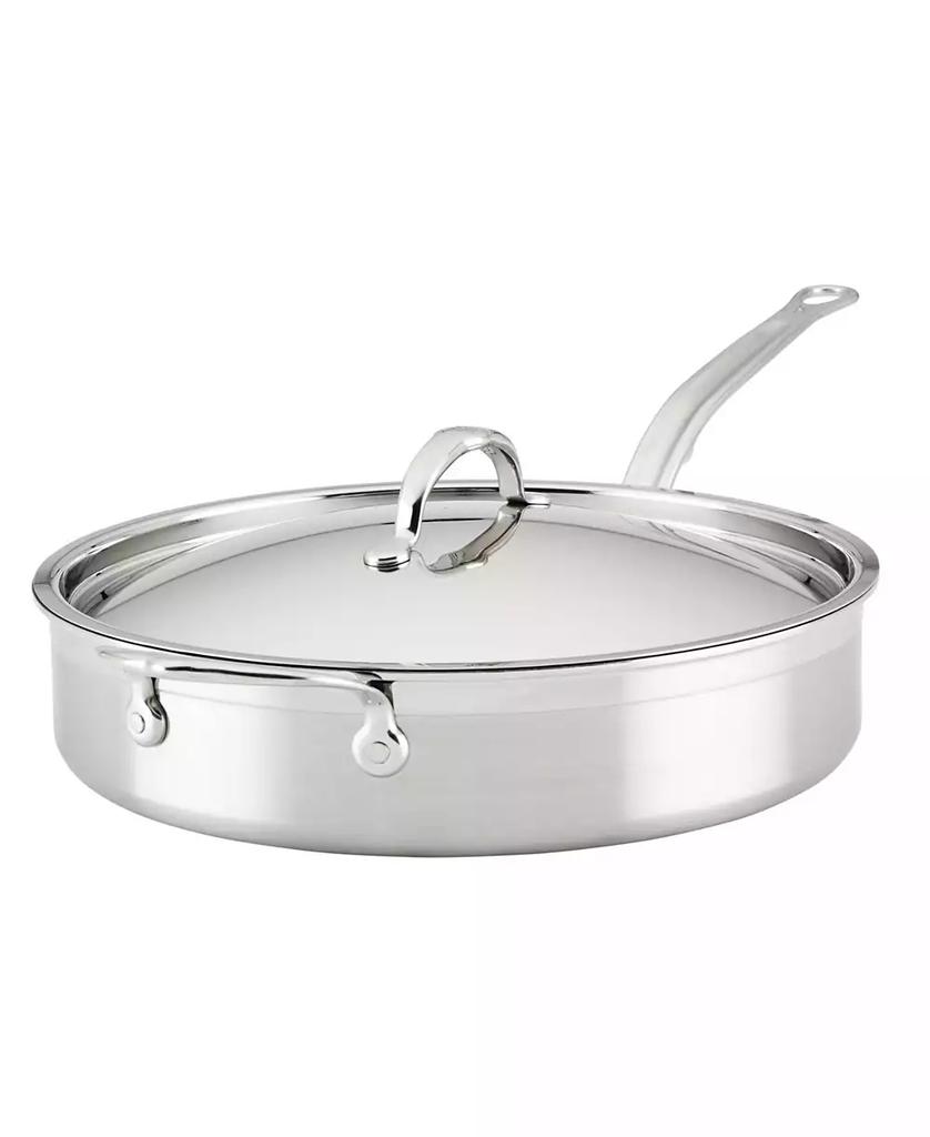 Hestan ProBond Clad TITUM® Stainless Steel Nonstick 5-Quart Covered Saute Pan with Helper Handle