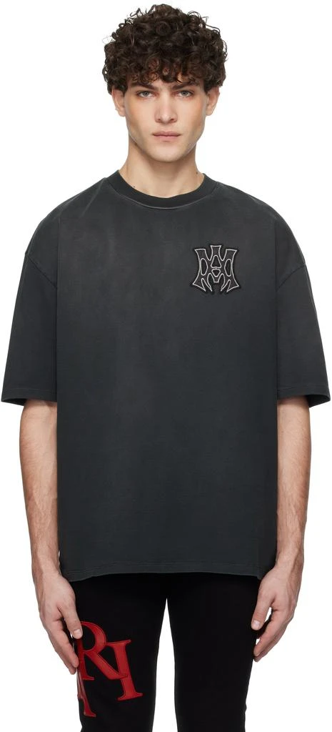 AMIRI Black 'MA Hollywood' Oversized T-shirt 1