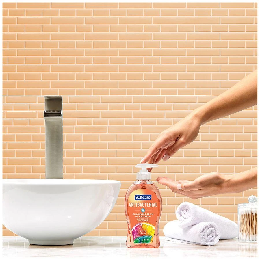 Softsoap Antibacterial Liquid Hand Soap Crisp Clean Citrus 4