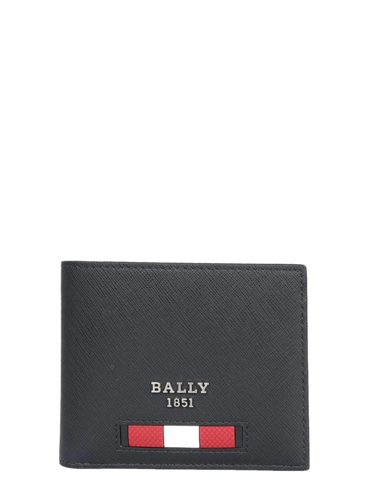 Bally Bally Bevye Logo Plaque Bi-Fold Wallet 1