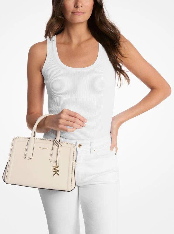 Michael Kors Laila Small Leather Satchel 3