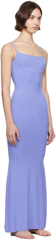 SKIMS Blue Soft Lounge Long Slip Dress 2