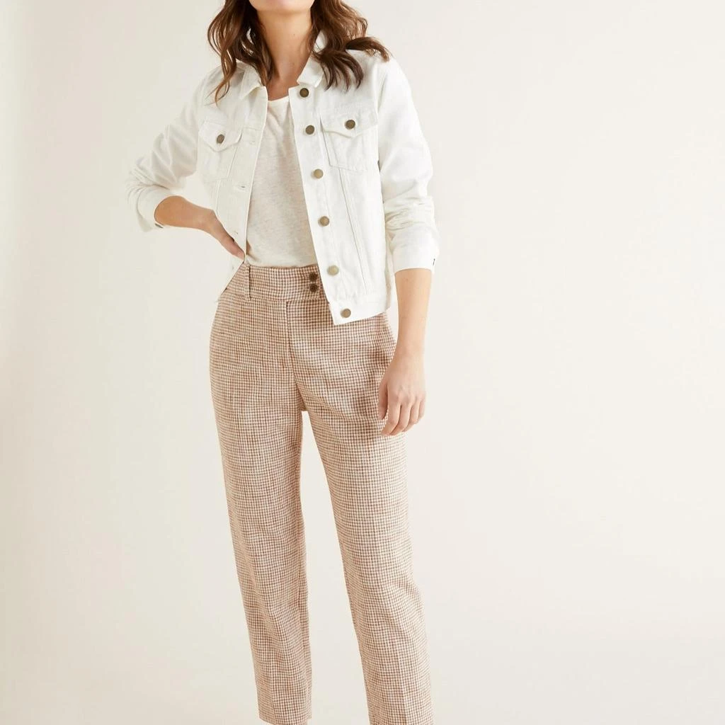 Cyrillus Cyrillus - Pantalon Vichy Marr - Marron Moyen Multicolore - Femme 2