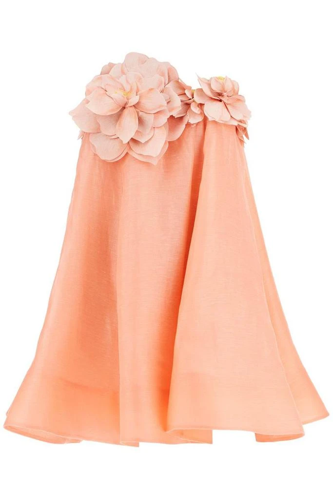 Zimmermann Zimmermann Natura Silk And Linen Mini Dress 2