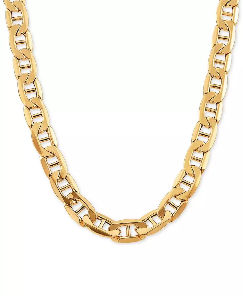 Italian Gold Mariner Link Chain 24" Necklace in 10k Gold 1