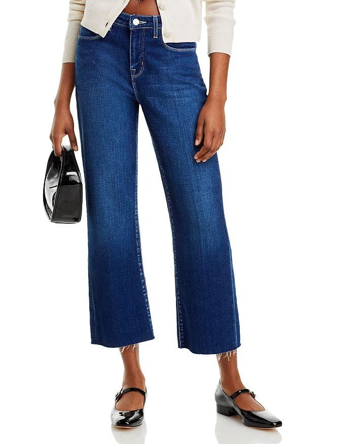 L'Agence Wanda Cropped Wide Leg Jeans 1