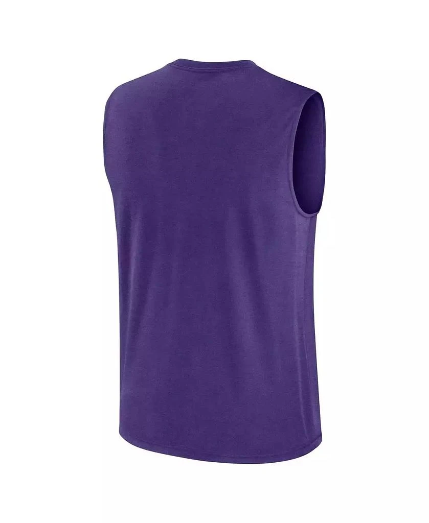 NIKE Men's Purple LSU Tigers Primetime Tricode Legend Performance Tank Top 3