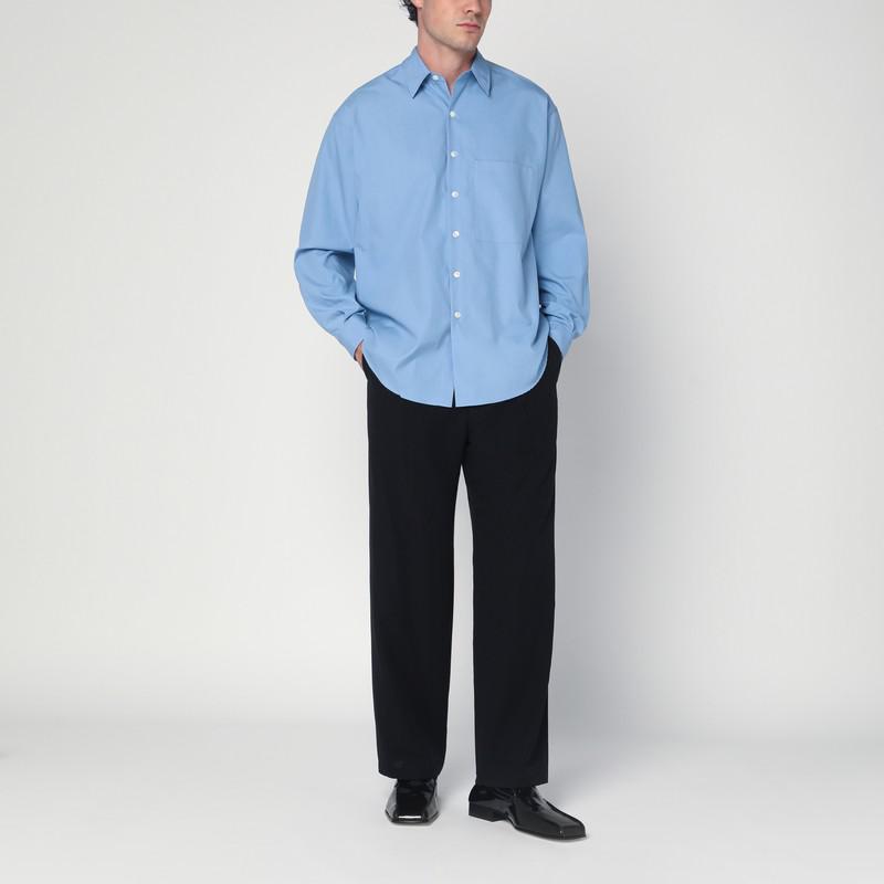 AURALEE Light blue cotton shirt