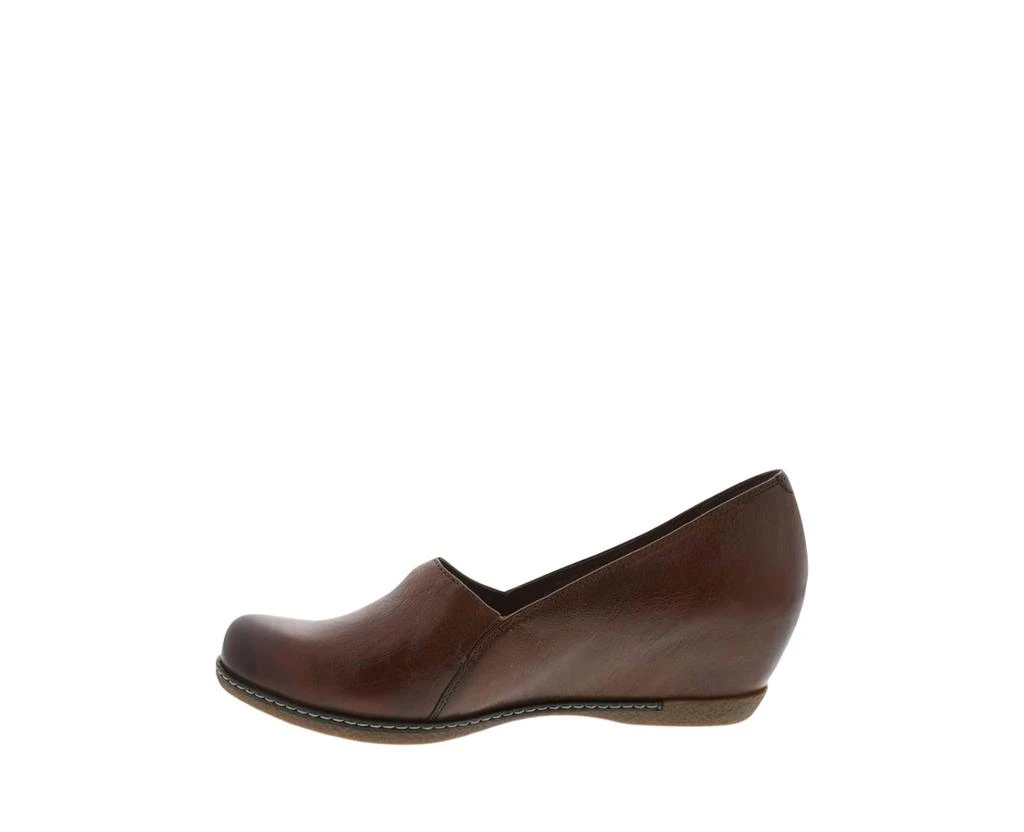 Dansko Women's Liliana Burnished Calf Shoes In Chestnut 2