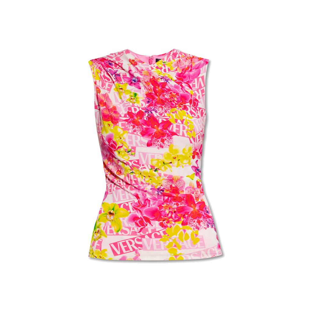 Versace Versace Sleeveless Printed Top