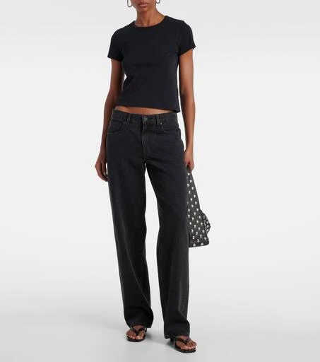 SLVRLAKE Cropped cotton jersey T-shirt 2