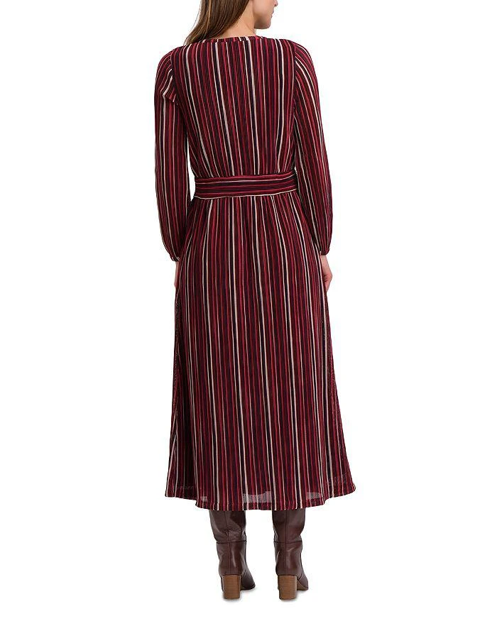 La Fée Maraboutée Striped Pleated Midi Dress 2