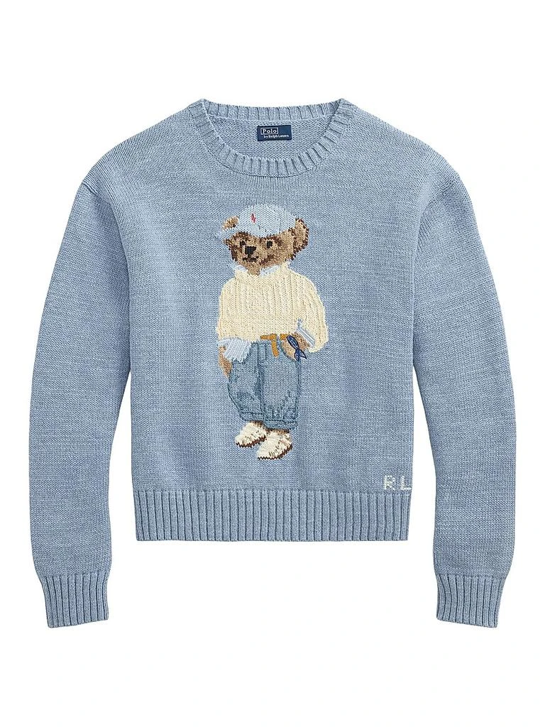 Ralph Lauren Polo Bear Cotton-Knit Crewneck Sweater 1