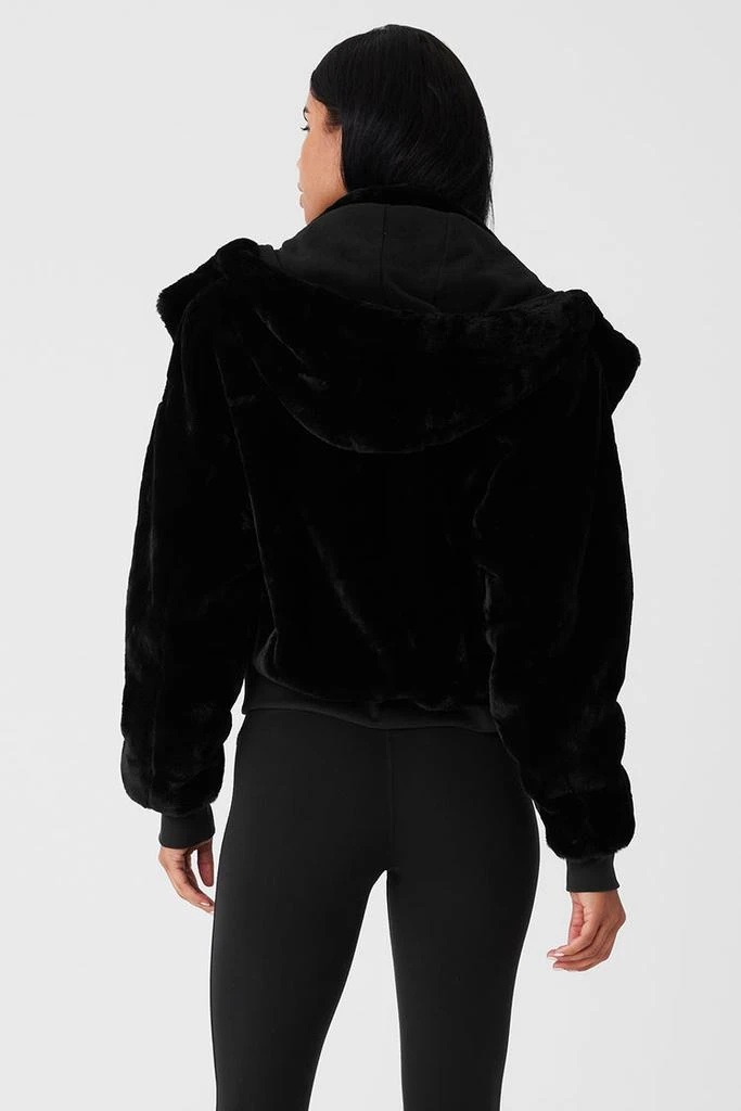 Alo Faux Fur Foxy Jacket - Black 2