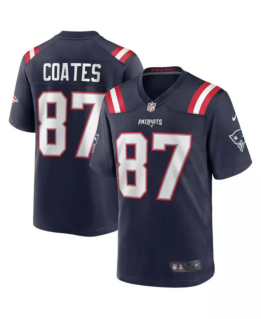 NIKE Men's Ben Coates Navy New England Patriots Game Retired Player Jersey 1