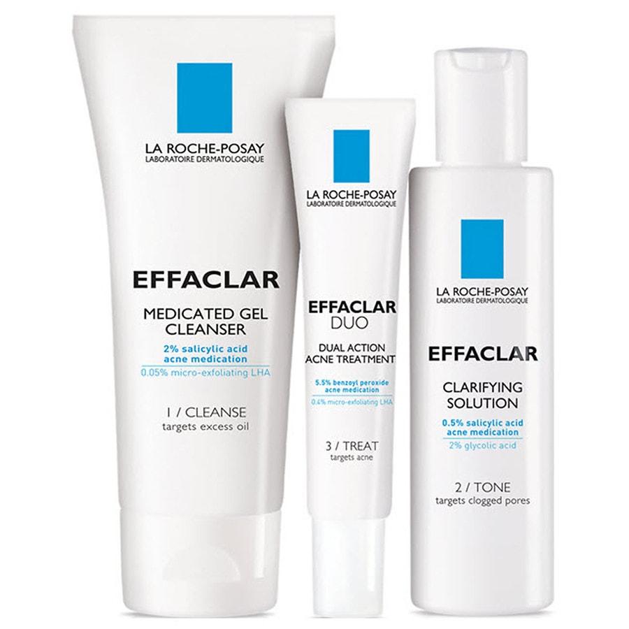 La Roche-Posay Effaclar Dermatological Acne Treatment System for Face Oil Free