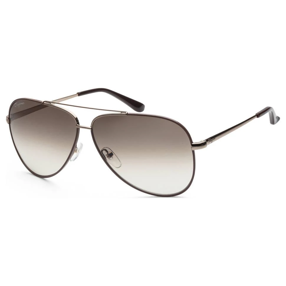 Salvatore Ferragamo Ferragamo Women's Brown Aviator Sunglasses 1