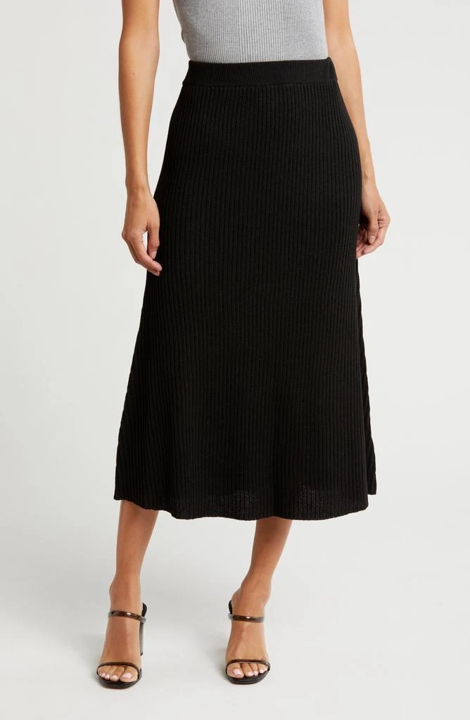 Gemma + Jane Ribbed A-Line Sweater Skirt 1