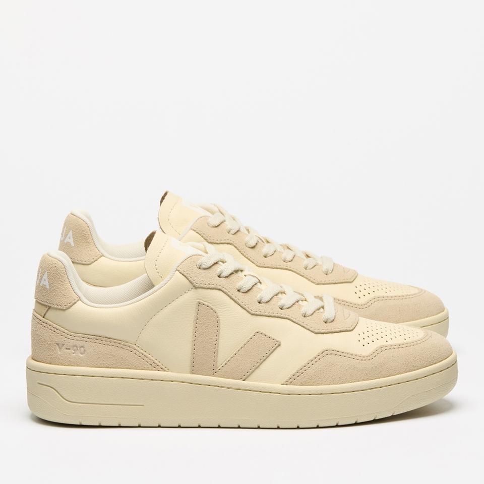Veja VEJA WOMEN'S V-90 BASTILLE LEATHER TRAINERS