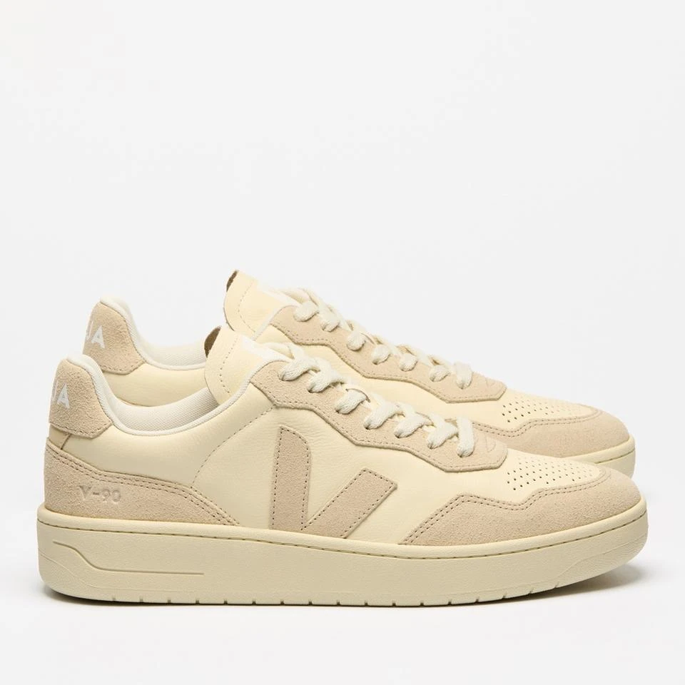Veja VEJA WOMEN'S V-90 BASTILLE LEATHER TRAINERS 1
