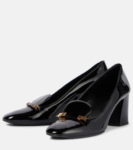 Khaite Elio patent leather loafer pumps 4