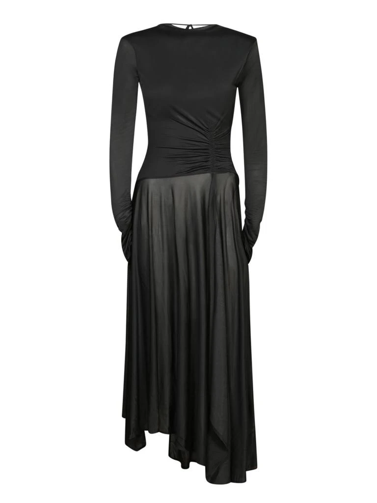 open lace back dress ACNE Pink Adelle Tape Open Back Long Sleeved Chiffon Dress (F 36)  The  Freperie
