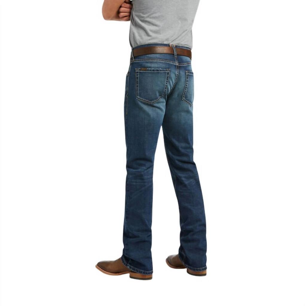 Ariat Men's M5 Stretch Madera Stackable Straight Leg Jean - Length: 40" In Heath