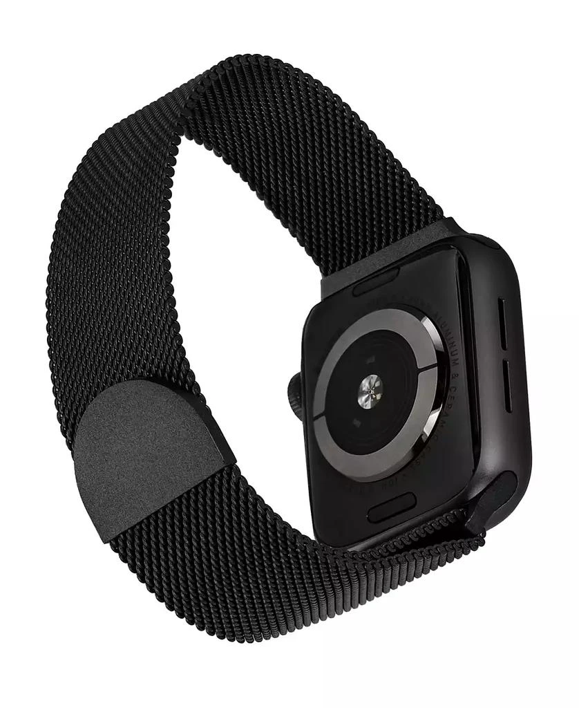 WITHit Black Stainless Steel Mesh Band designed for Apple Watch® 42mm (Series 1-3 only) & 44/45/46/49mm (Ultra & Ultra 2) 3