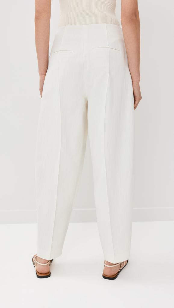 Rhe Barrel Leg Cotton Trousers