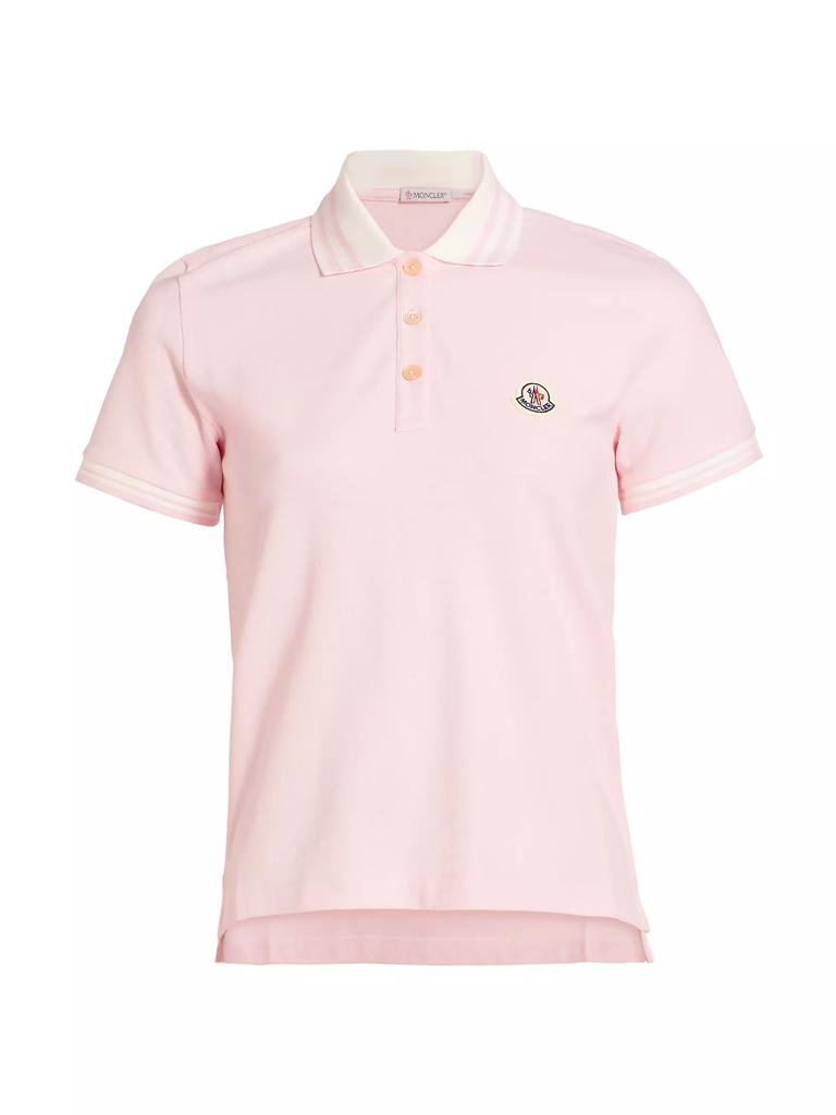 Moncler Logo Cotton Polo Top